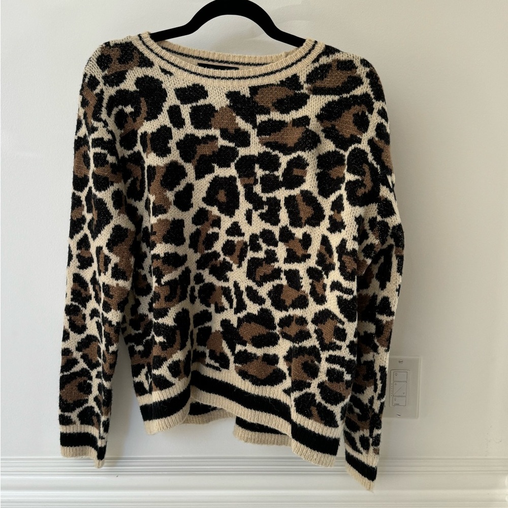 cheetah print sweater